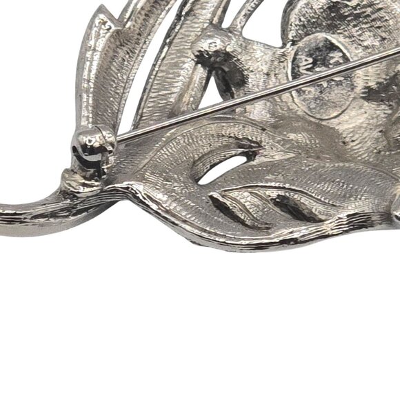 Kenneth J Lane KJL Avon 90s Flower Swirl Stmt Elegant Romantic Brooch Pin - Picture 9 of 16